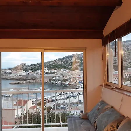 Сasa de vacaciones Cabanon Vue Et Calanques Les Goudes Marsella
